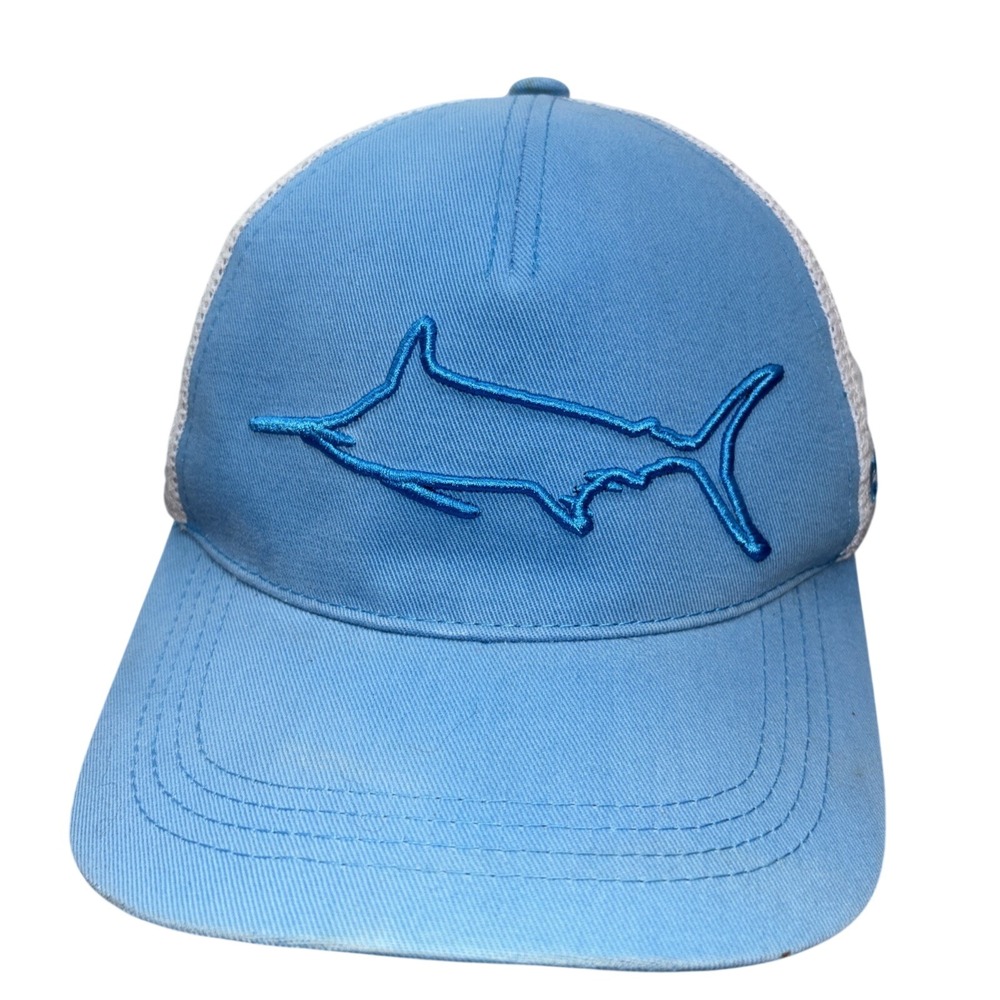 COSTA DEL MAR Hat Marlin Blue White Mesh Trucker Adjustable Snapback OSFA Cap